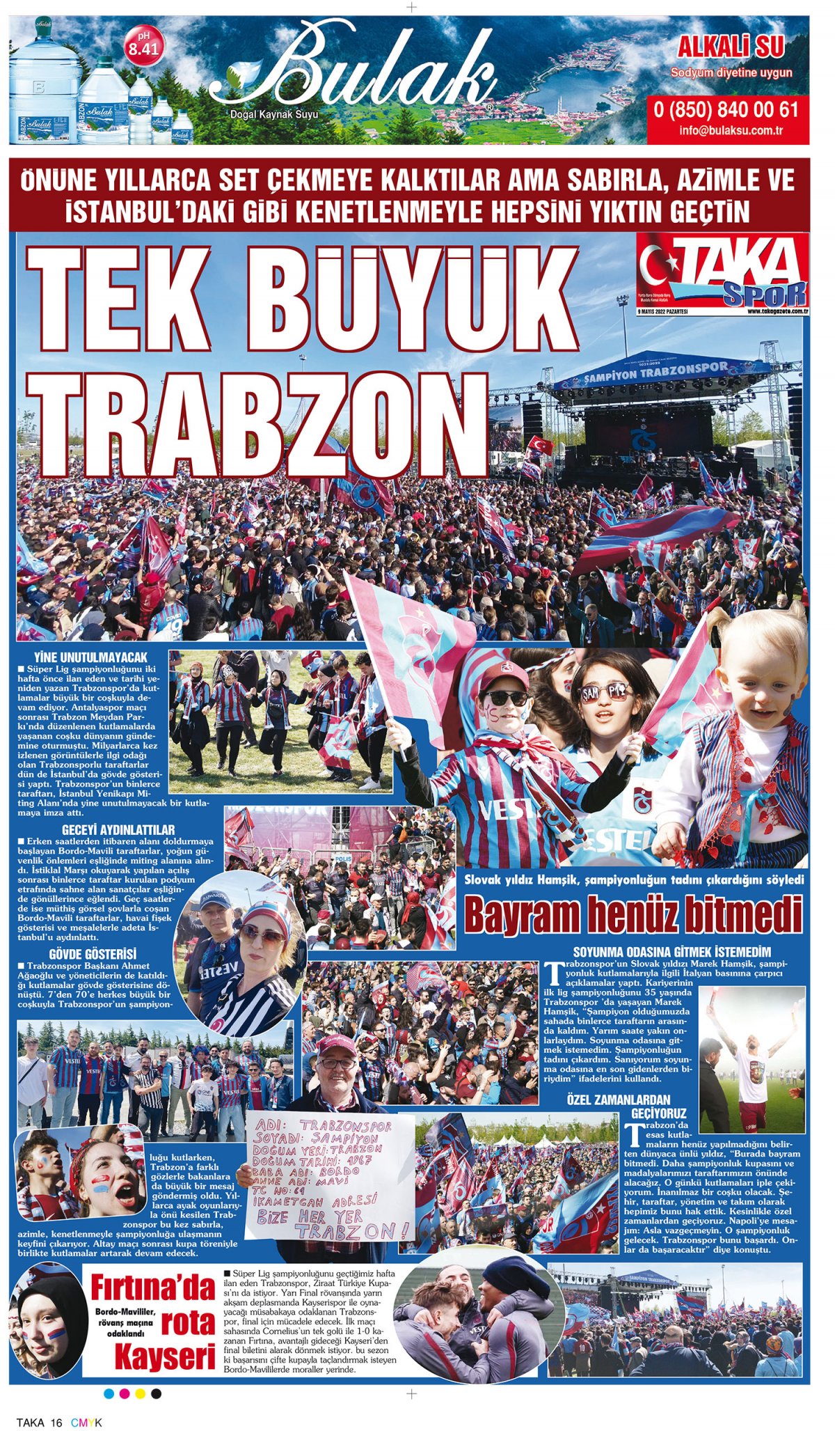 Taka Gazete - 09.05.2022 Manşeti