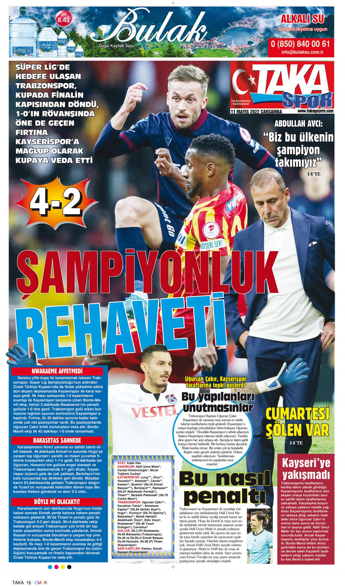 Taka Gazete - 11.05.2022 Manşeti