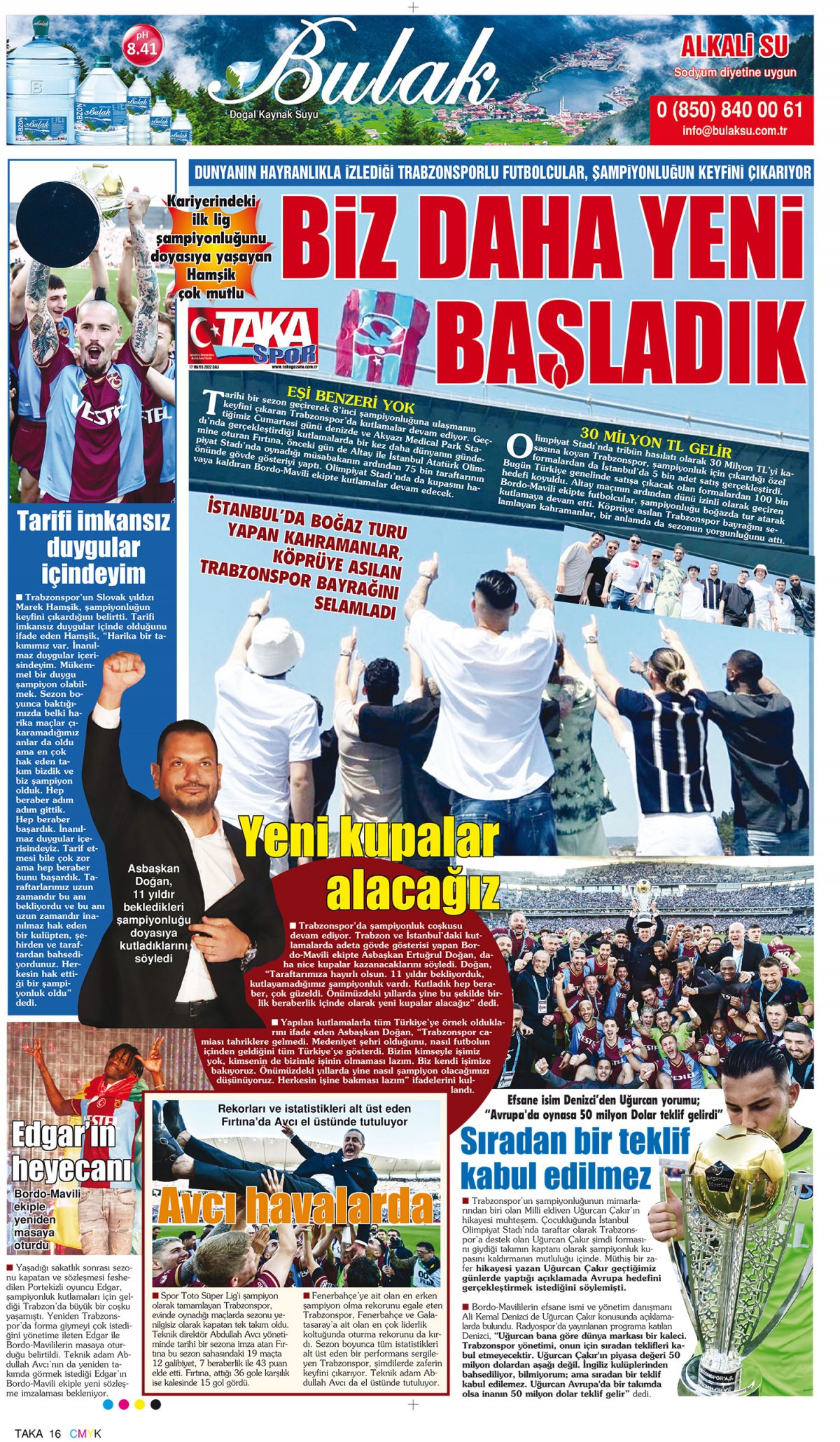 Taka Gazete - 17.05.2022 Manşeti