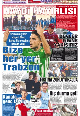 Taka Gazete - 15.08.2022 Manşeti