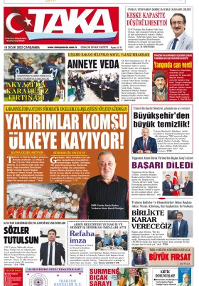 Taka Gazete - 19.01.2022 Manşeti