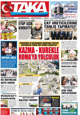 Taka Gazete - 24.06.2022 Manşeti